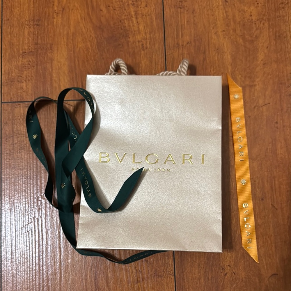 Small Bvlgari Gift Bag with Ribbon